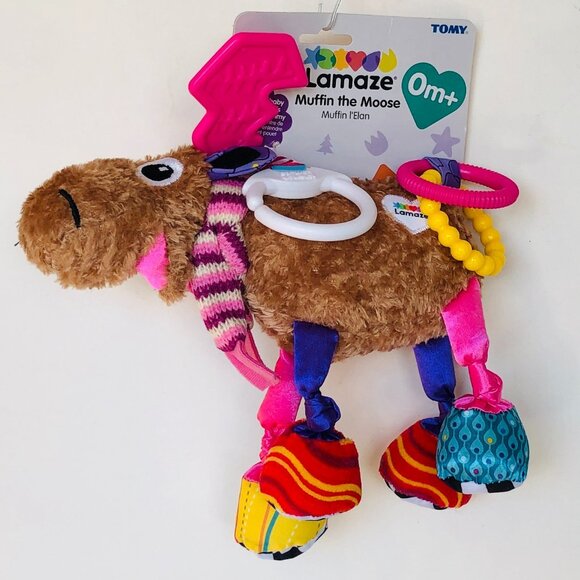 Lamaze Infants' Clip & Play Toy - Muffin The Moose New w/Tag For Baby 0+ - Picture 8 of 15